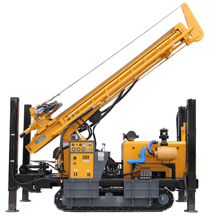 A hydraulic borehole drill rig wagon drill machine. Angong Machinery
